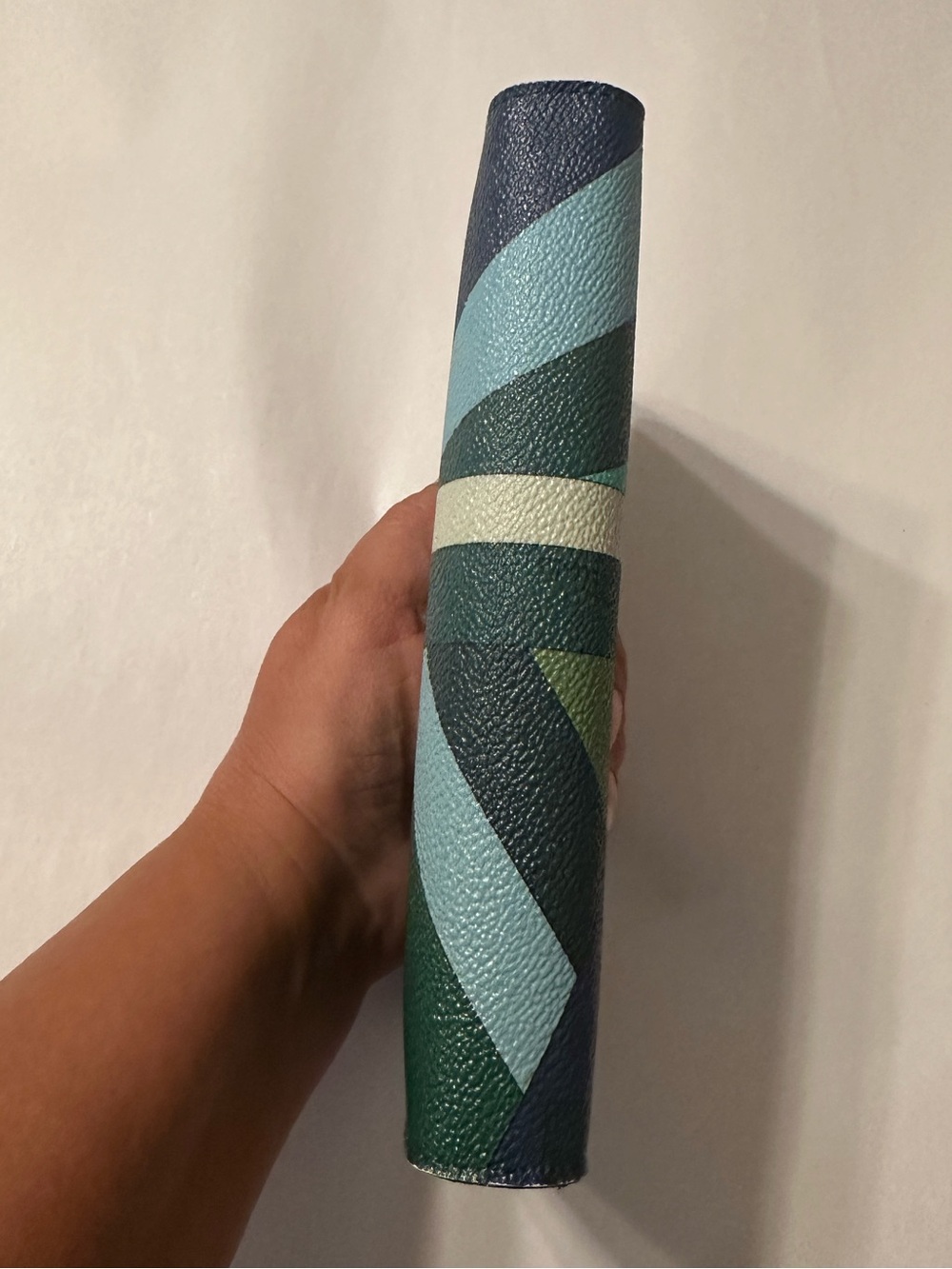 Emilio Pucci Continental Blue & Teal Patterned Long Wallet - Snap Closure - Picture 4 of 16
